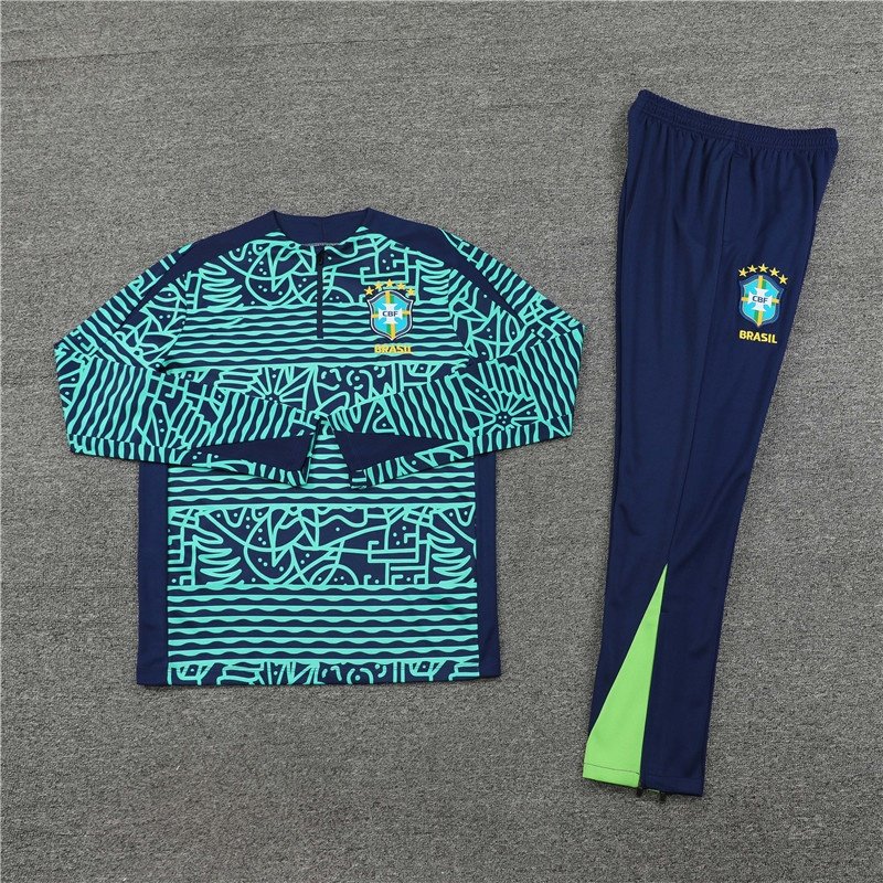 054ba0c272-1 2425 Brazil Lake Blue Training suit set - Image 1