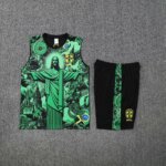 2526 season Brazil Jesus Training clothes suit vest Fan version - Image 3