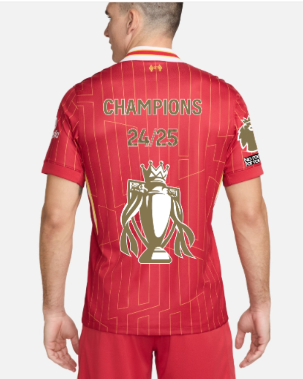 0c2bda3784-1 Liverpool FC Champion Jersey Golden champion logo Fan Version - Image 1
