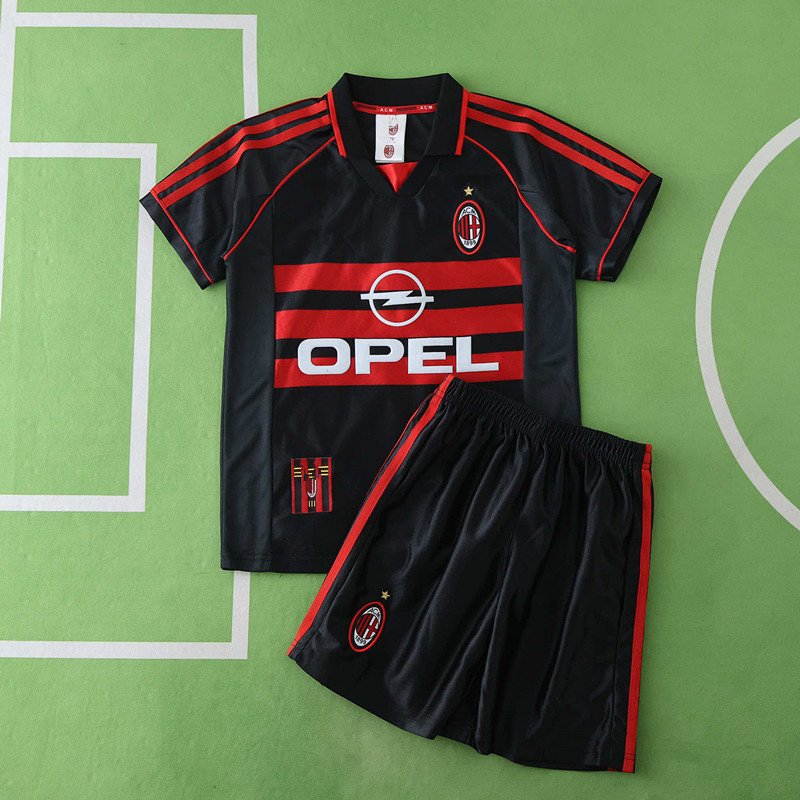 31a51f2120 9899 A.C. Milan third retro Kids kit - Image 1