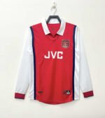 1998 season Arsenal Home  long seleeve retro Fan version