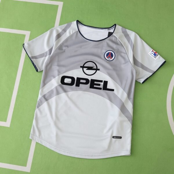 2001 season Paris Saint-Germain F.C. away retro Kids kit - Imagem 2
