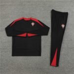 2425 Portugal Black Training suit set Player version