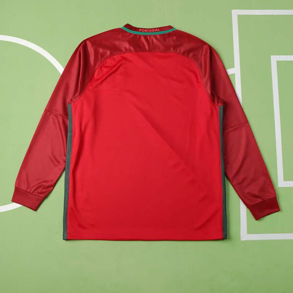 16 season Portugal home retro Long sleeve Fan version - Afbeelding 3