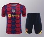 2425 FC Barcelona / Barça Training clothes suit Short sleeve Fan version