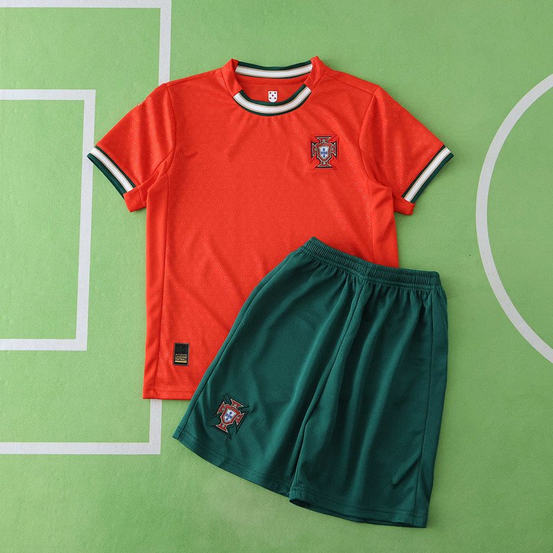 bb82178a6a 2526 season Portugal home Kids kit - Image 1