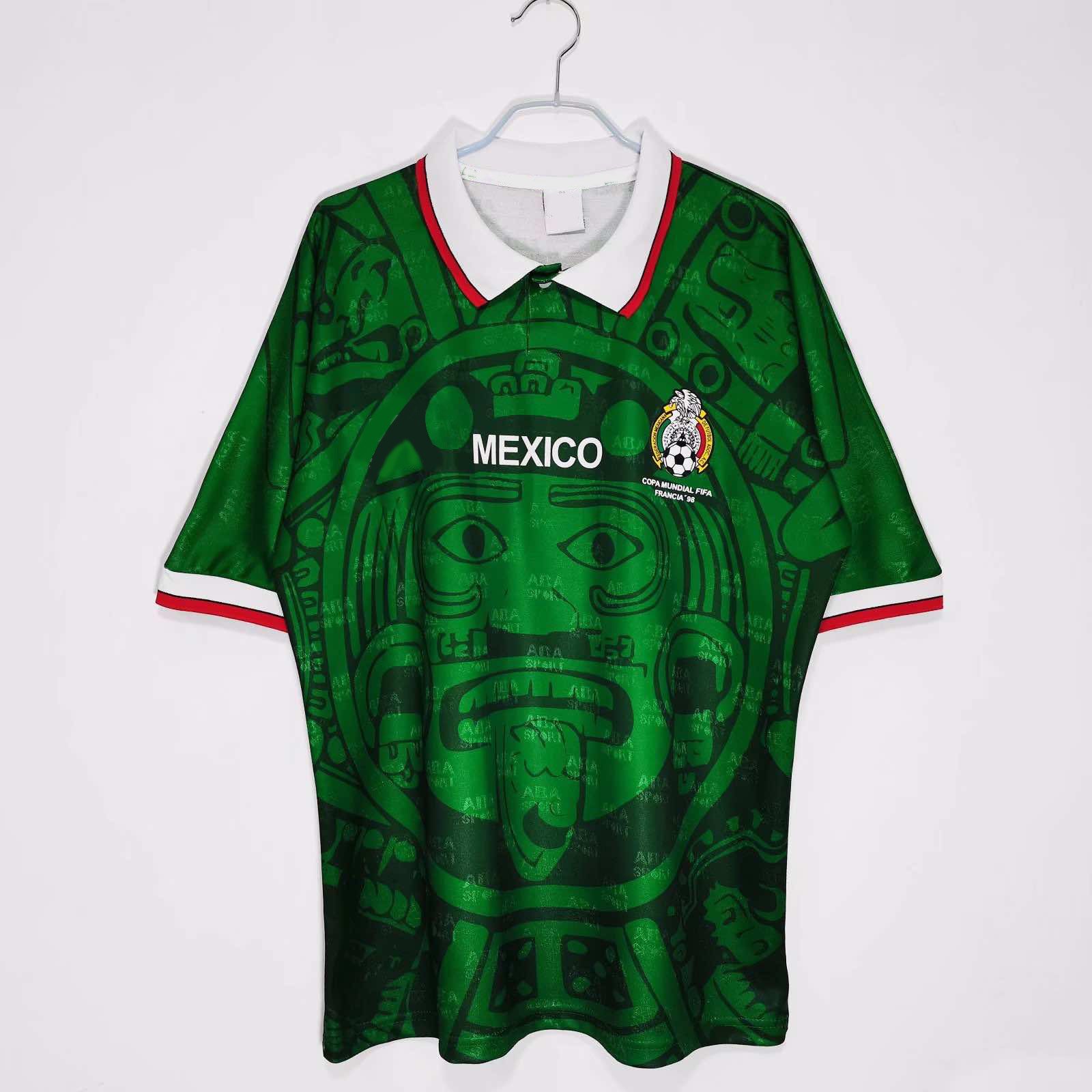 cebeb294e8 1998 season Mexico home retro Fan version - Image 1