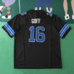 2425 Detroit Lions black 3th generation 16#GOFF - Image 2