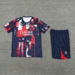 2425 Paris Saint-Germain F.C. Training clothes suit Short sleeve Fan version