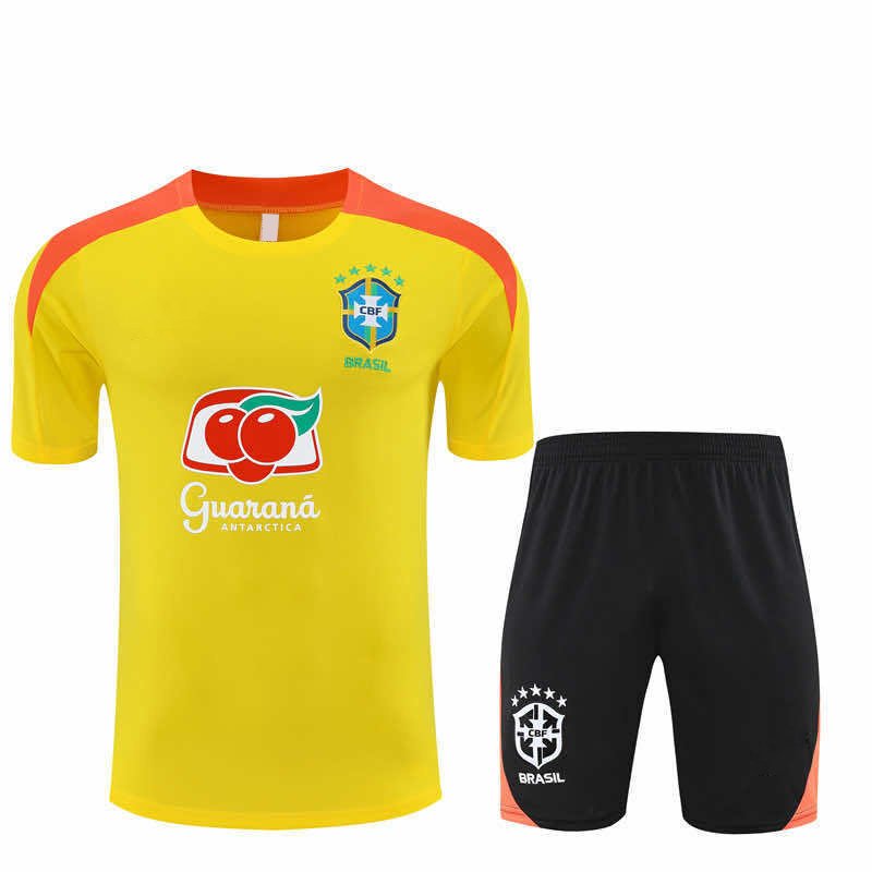 f51d7c8d4a 2526 season Brazil Training clothes suit Short sleeve Fan version - Image 1