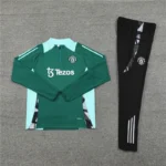 2425 Manchester United F.C. green Training suit set