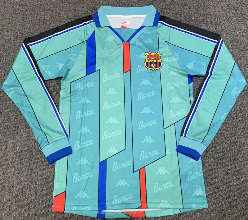 7c1142d961 9697 season Barcelona away long sleeved retro Fan version - Image 1