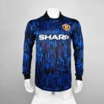 9293 season Manchester United away Long sleeved Retro Fan version