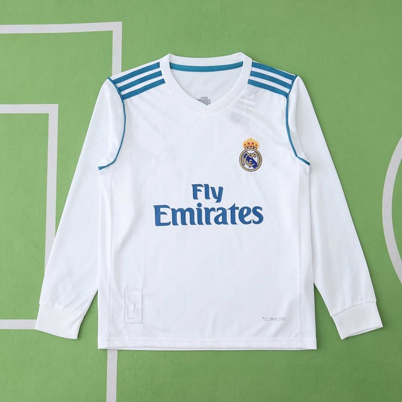bc72504fdc 1718 season Real Madrid CF home Long sleeved Kids kit - Image 1