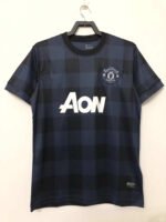 1314 season Manchester United away Black retro  Fan version